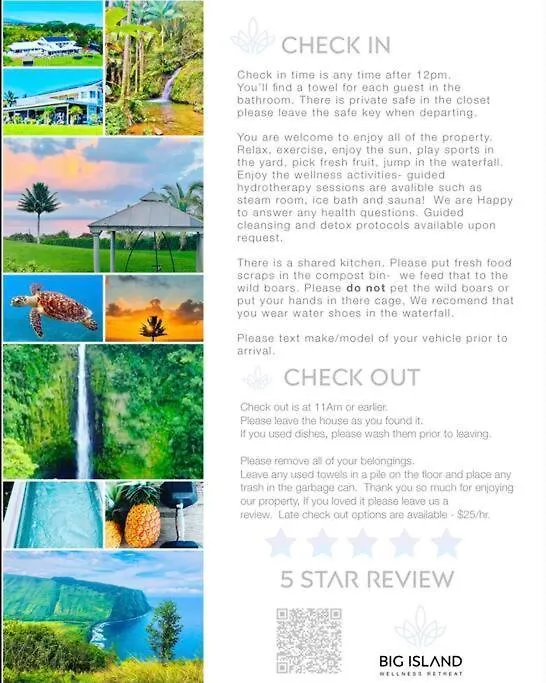 Holiday home Private Waterfalls , Massive Big Island Estate, Ocean Views , Unbelievable Location Villa Hakalau United States